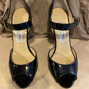 Jimmy Choo patent leather stilettos only worn twice